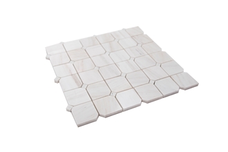 Marble Woden Vein Chipped Square Mosaic