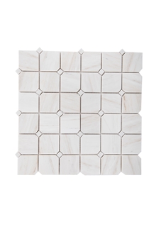 Marble Woden Vein Chipped Square Mosaic