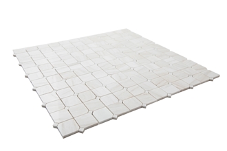 Marble Woden Vein Chipped Square Mosaic