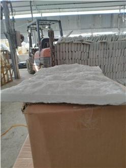 Milky White Split Suface  Stone Veneer