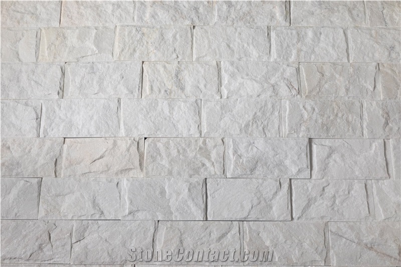 Milky White Split Suface  Stone Veneer