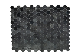 Nero Marquina Marble Hexagon Mosaic Tiles