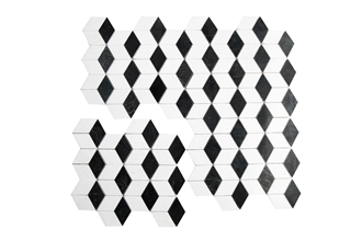 Nero Mix White  Mosaic Design
