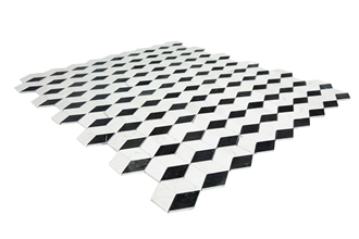 Nero Mix White  Mosaic Design