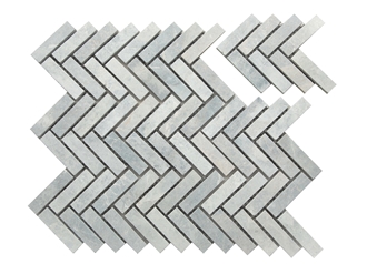 Pewter Grey Cobbles On Mesh Sandblasted And Tumbles  Veneer