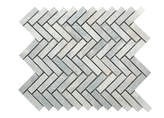 Pewter Grey Cobbles On Mesh Sandblasted And Tumbles  Veneer