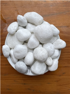 Snow White Pebbles Tumbled Stone