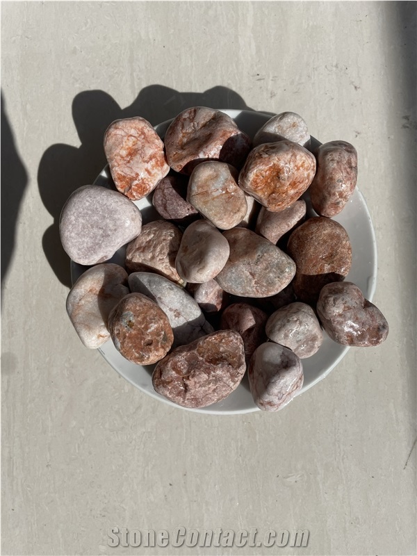 Tumbled Savannah Pink Pebbles Stone