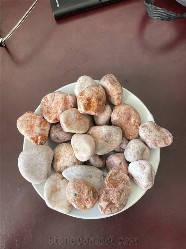 Tumbled Savannah Pink Pebbles Stone