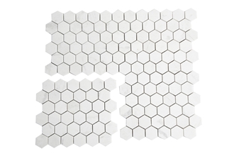 White Marble Hexagon Mosaic Tiles