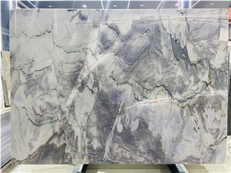 Blue Explosion Quartzite Slabs