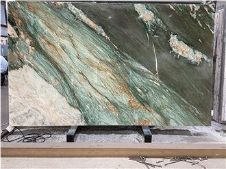 Botanic Green Quartzite Slabs For Counters