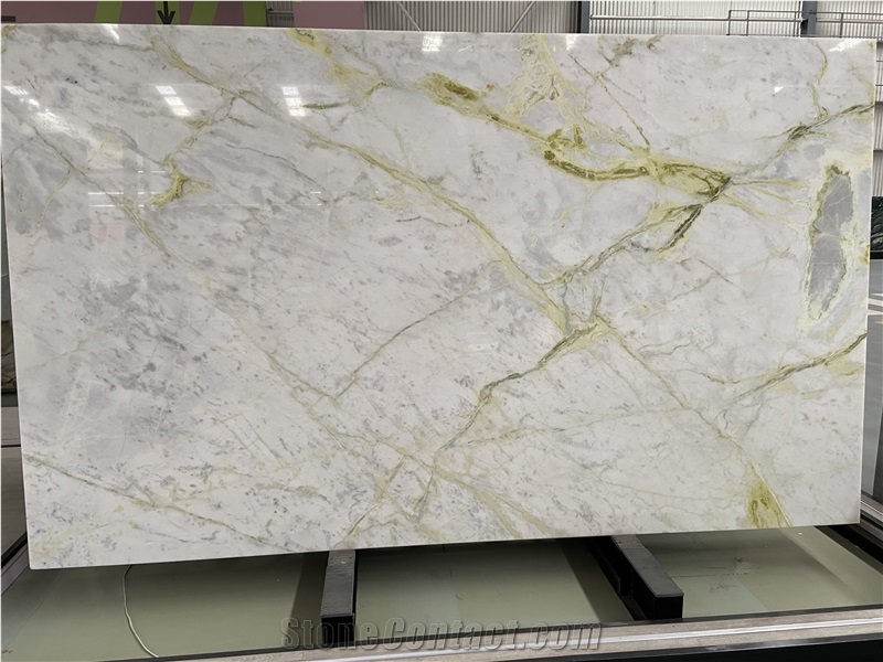 Dynasty White Marble Slabs Polished Surface