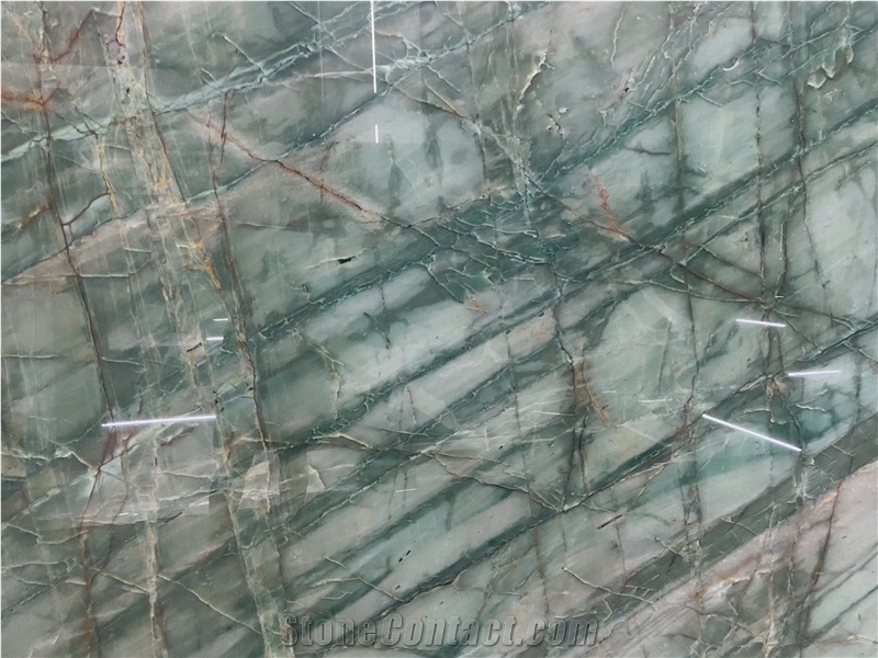 Emerald Green Quartzite Slabs For Furniture Table Top