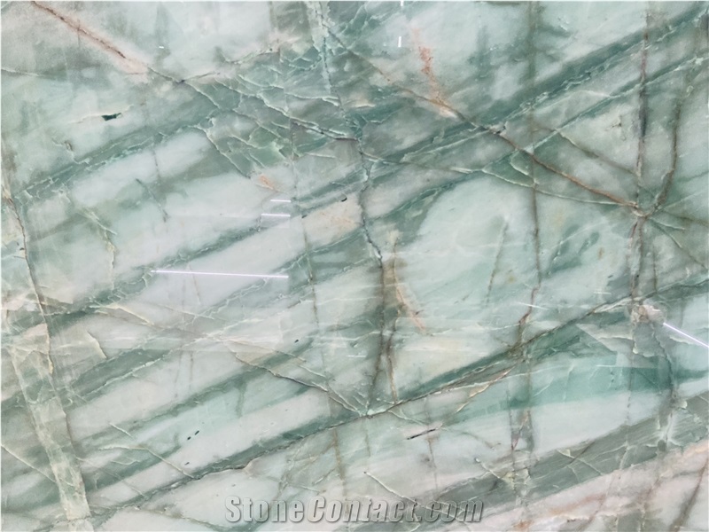 Emerald Green Quartzite Slabs For Furniture Table Top