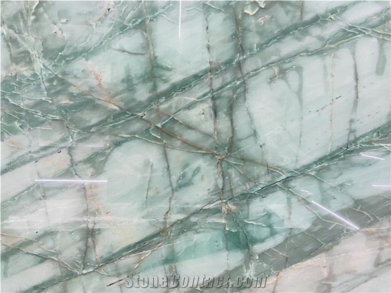 Emerald Green Quartzite Slabs For Furniture Table Top