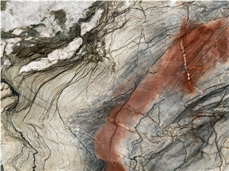 Explosion Rouge Quartzite Slabs