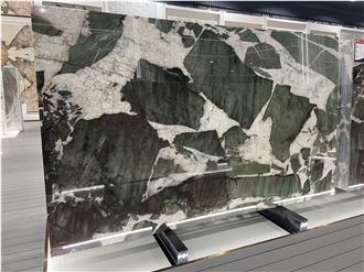Fushsite Crystal Quatzite Slabs