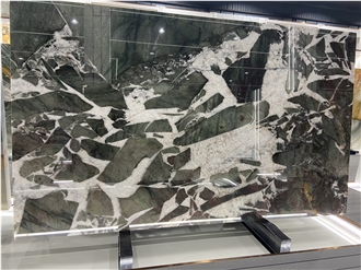 Fushsite Crystal Quatzite Slabs