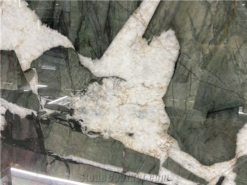 Fushsite Crystal Quatzite Slabs