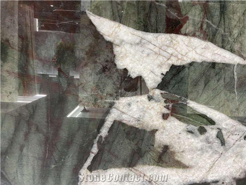 Fushsite Crystal Quatzite Slabs