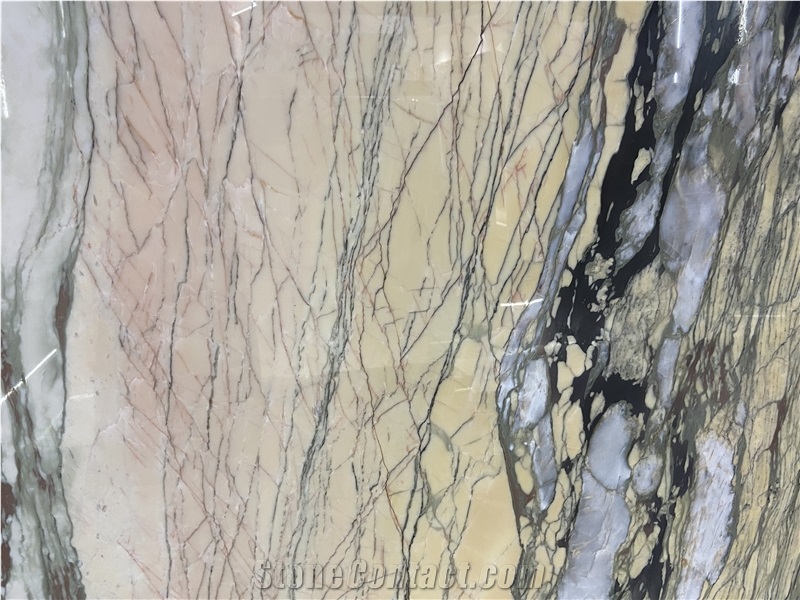 Golden Flame Quartzite Slabs For Island Top