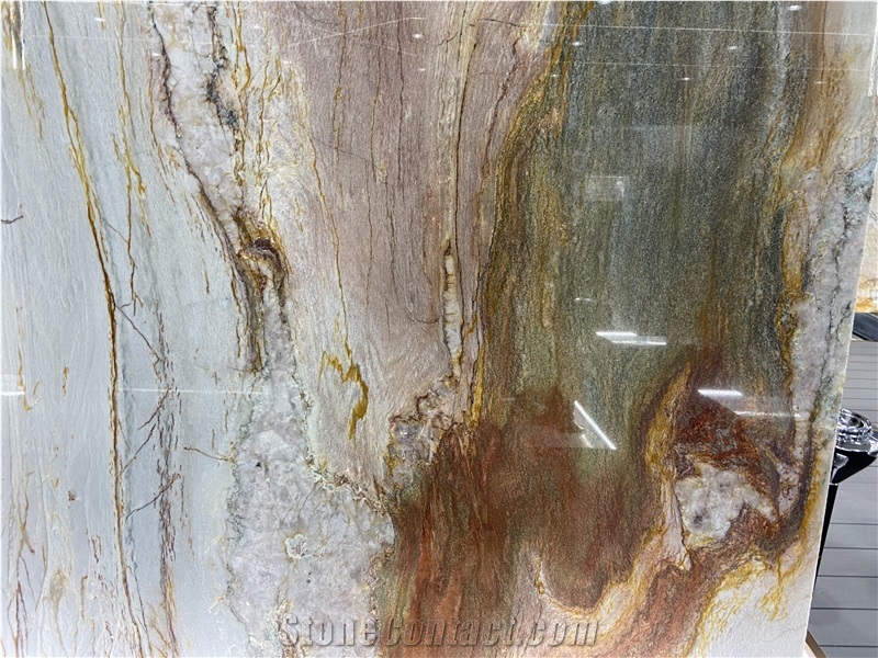 Ijen Blue Quartzite For Feature Wall Decor   Slabs