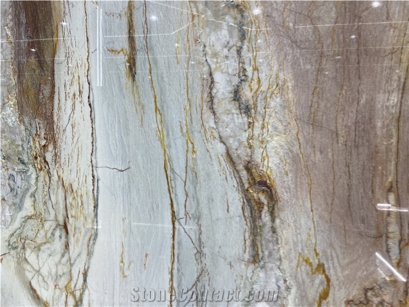 Ijen Blue Quartzite For Feature Wall Decor   Slabs