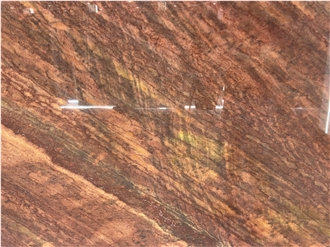 Mirage Red Quartzite Slabs For Wall Decor