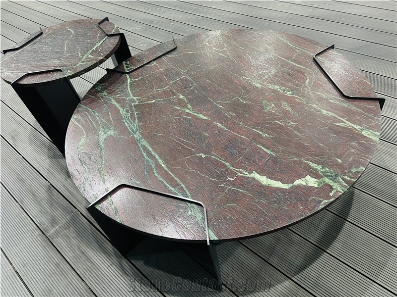 Moulin Rouge Quartzite Leather Surface Coffee Table