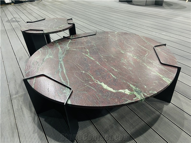 Moulin Rouge Quartzite Leather Surface Coffee Table