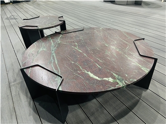 Moulin Rouge Quartzite Leather Surface Coffee Table