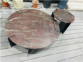 Moulin Rouge Quartzite Leather Surface Coffee Table