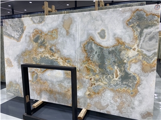 Onice Glaciale Slabs Polished Surface Onice Glaciale Slabs Polished Surface