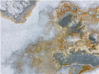 Onice Glaciale Slabs Polished Surface