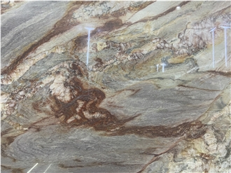 Rainbow Impression Quartzite Slabs Polished Surface