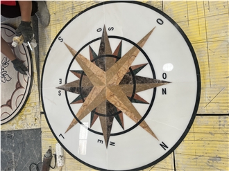 Round Flooring Marble Medallions