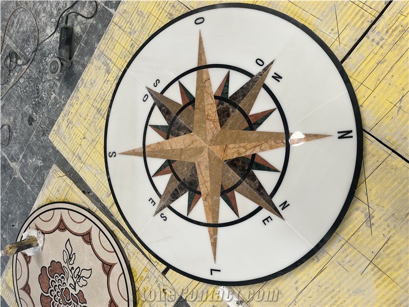 Round Flooring Marble Medallions