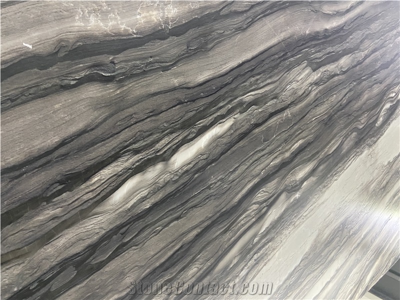 Sequoia Brown Marble Slabs Polished Surface
