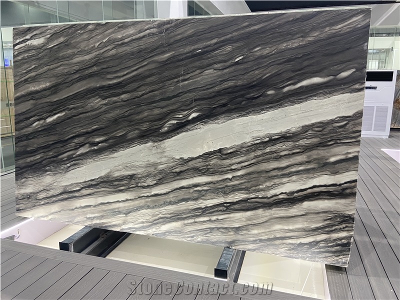Sequoia Brown Marble Slabs Polished Surface