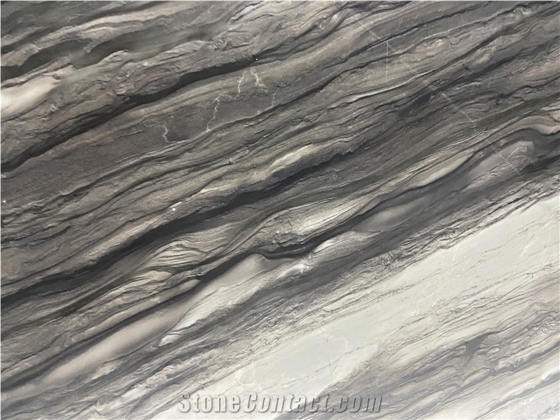 Sequoia Brown Marble Slabs Polished Surface