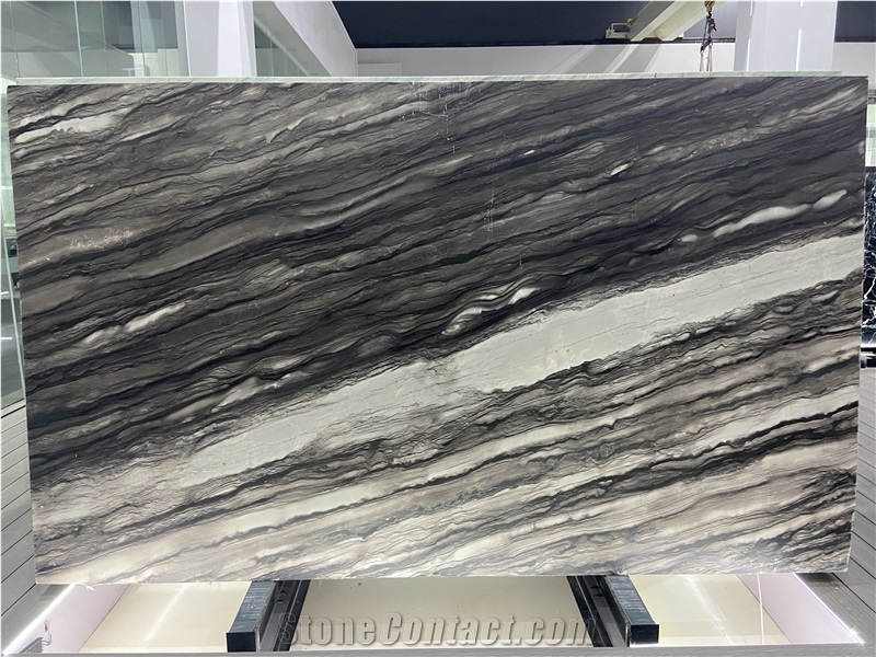 Sequoia Brown Marble Slabs Polished Surface