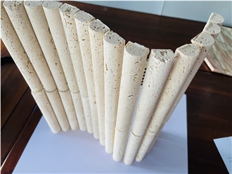 Travertine Fluted Bened Mosaic Tiles