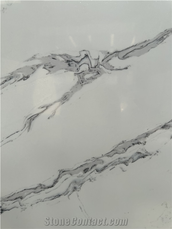 8156 White Quartz Slabs
