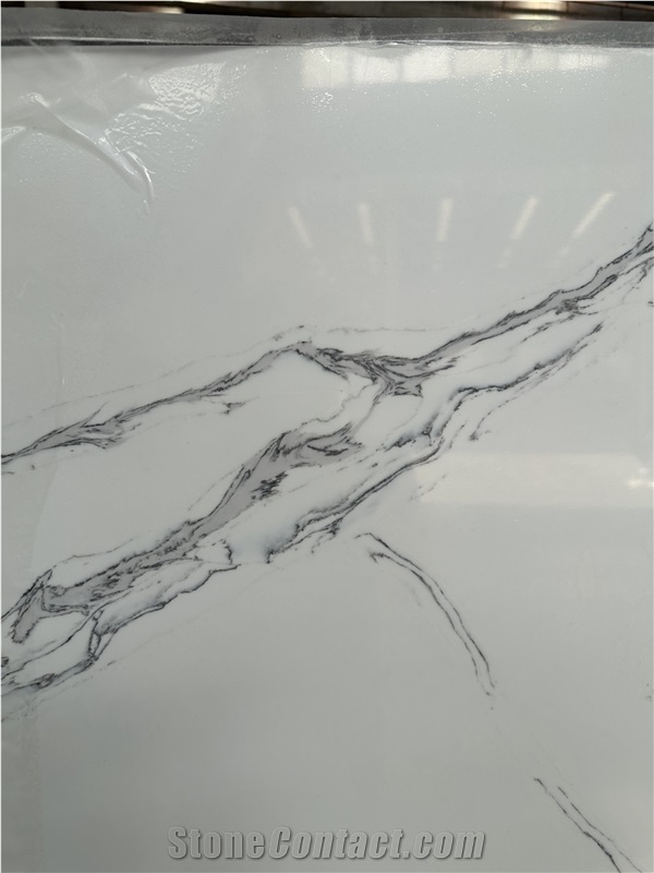 8156 White Quartz Slabs