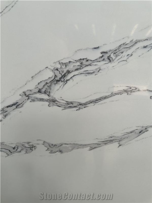 8156 White Quartz Slabs