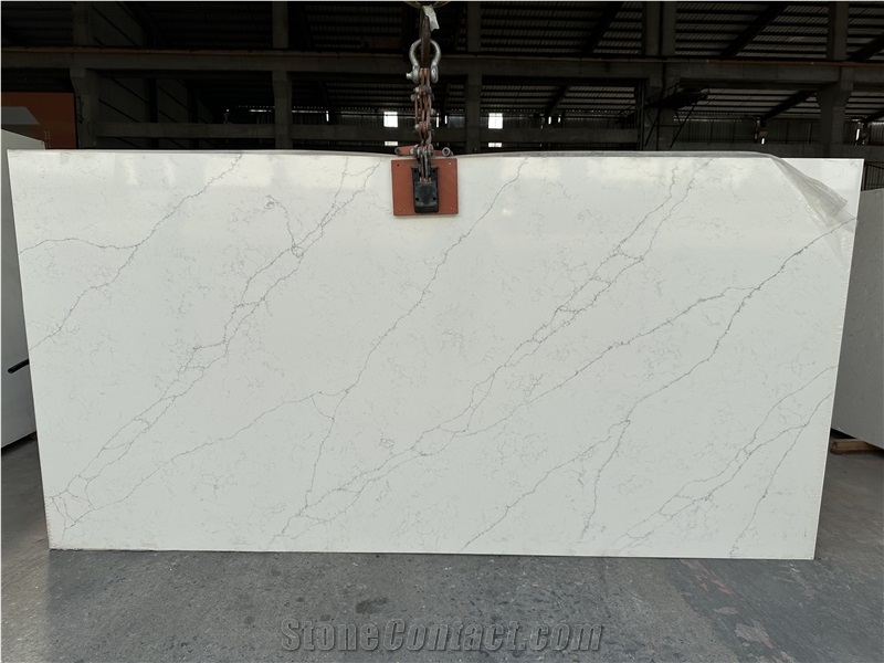 Hot Sale V208 Calacatta Extra Quartz Slabs