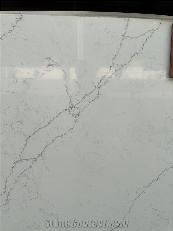 Hot Sale V208 Calacatta Extra Quartz Slabs