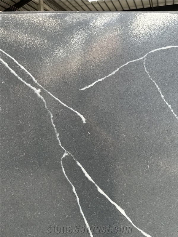 V318-1 Calacatta Engineered  Artificial Stone Quartz Tiles