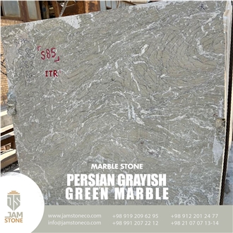 Persian Grayish Green Marble Blocks